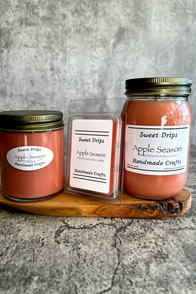 Apple Season Soy Wax Candle - Sweet Drips Handmade
