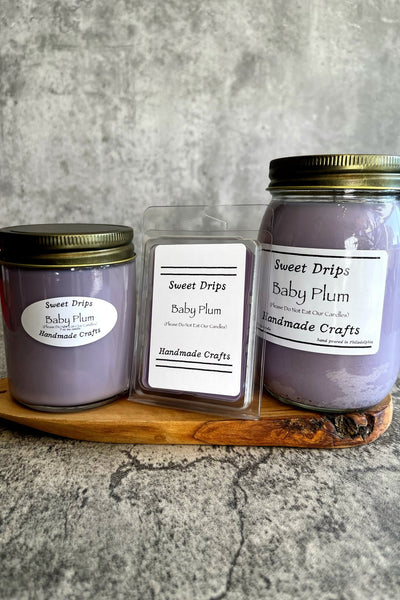 Baby Plum Soy Wax Candle - Sweet Drips Handmade