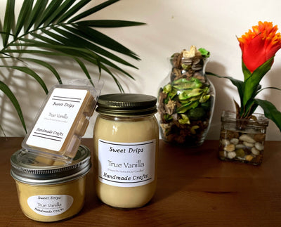 True Vanilla scented soy wax candles